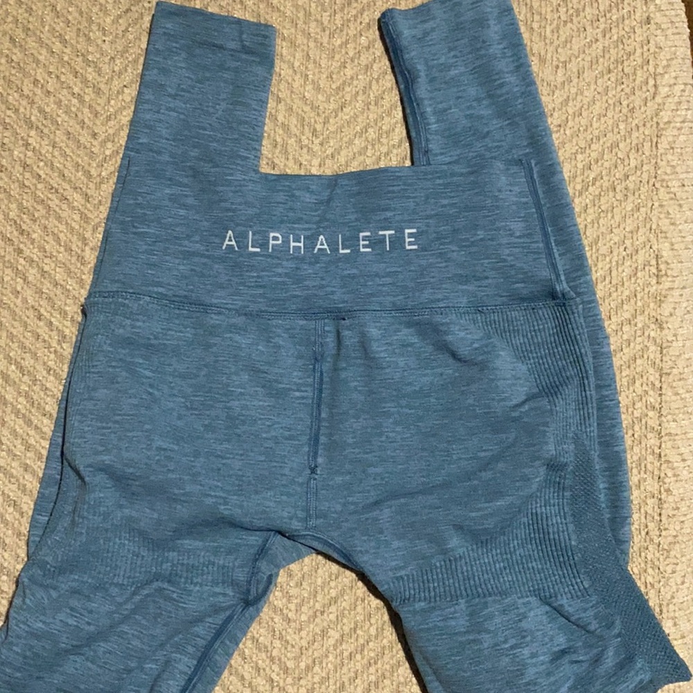 Blue alphalete leggings